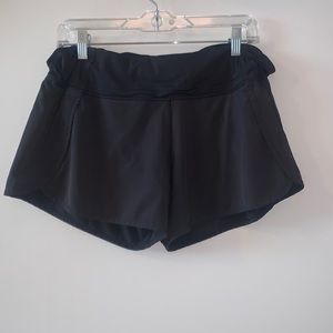 Lululemon run times 4” black shorts. Size 12.